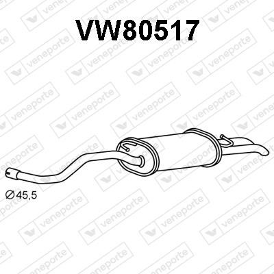Veneporte VW80517 End Silencer VW80517