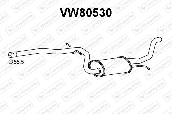 Veneporte VW80530 End Silencer VW80530