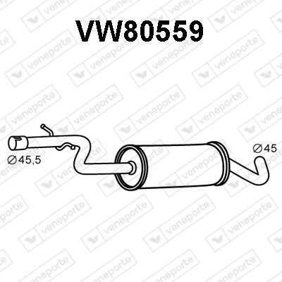 Veneporte VW80559 Central silencer VW80559