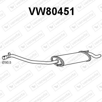 Veneporte VW80451 End Silencer VW80451