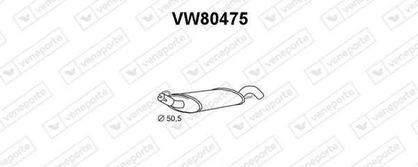 Veneporte VW80475 End Silencer VW80475