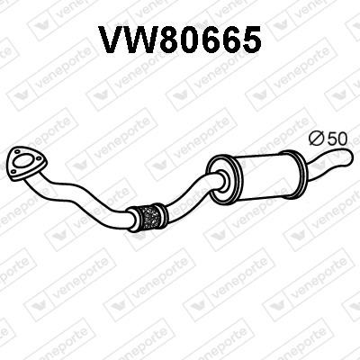 Veneporte VW80665 Exhaust pipe VW80665