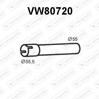 Veneporte VW80720 Exhaust pipe VW80720