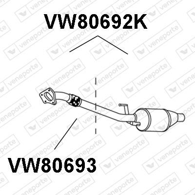 Veneporte VW80693 Exhaust pipe VW80693