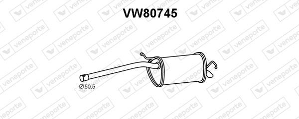 Veneporte VW80745 End Silencer VW80745