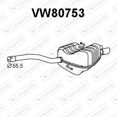 Veneporte VW80753 End Silencer VW80753
