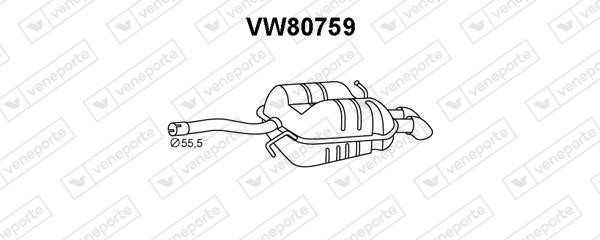 Veneporte VW80759 End Silencer VW80759