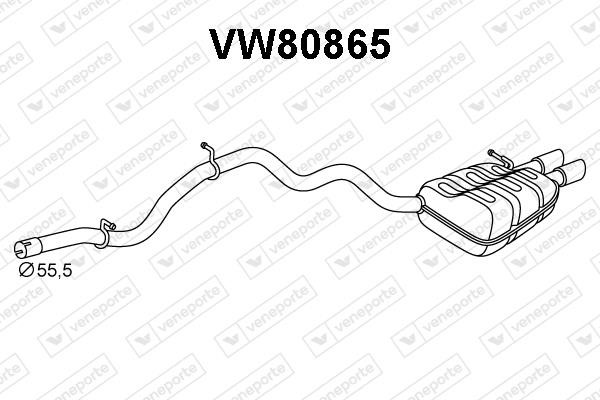 Veneporte VW80865 End Silencer VW80865