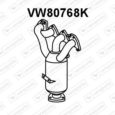 Veneporte VW80768K Catalytic Converter VW80768K