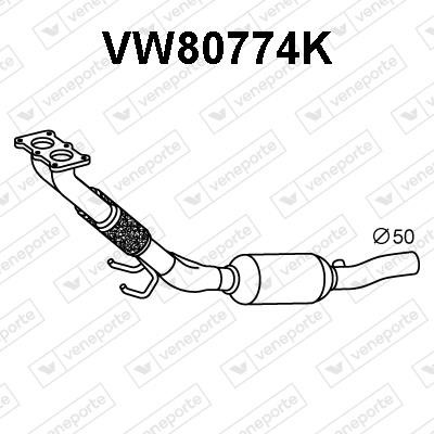 Veneporte VW80774K Catalytic Converter VW80774K