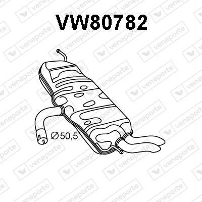 Veneporte VW80782 Shock absorber VW80782