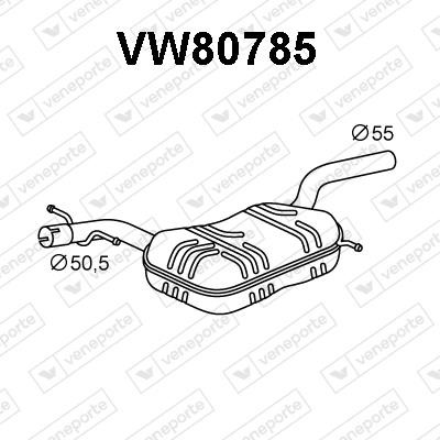 Veneporte VW80785 Shock absorber VW80785