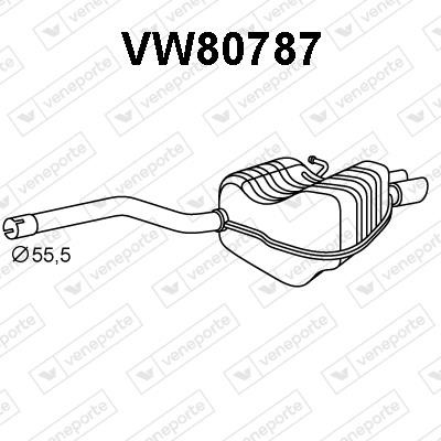 Veneporte VW80787 Shock absorber VW80787