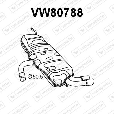 Veneporte VW80788 Shock absorber VW80788