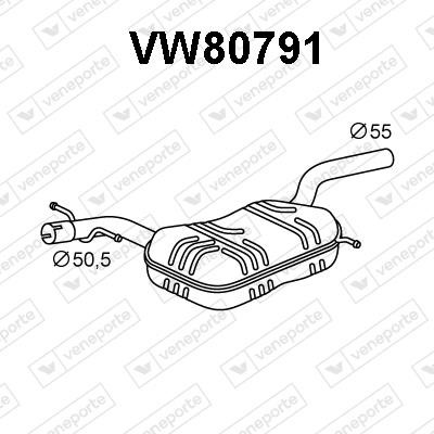 Veneporte VW80791 Shock absorber VW80791