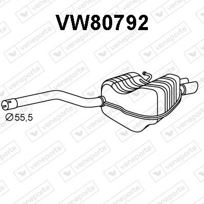 Veneporte VW80792 Shock absorber VW80792