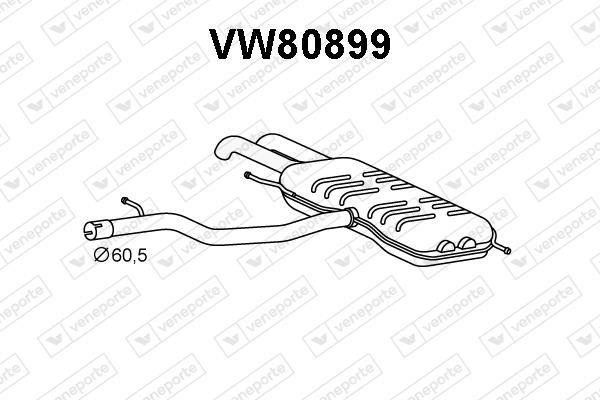 Veneporte VW80899 End Silencer VW80899