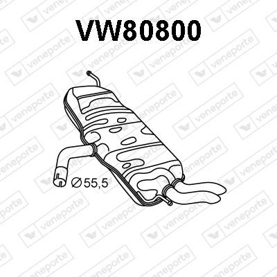 Veneporte VW80800 Shock absorber VW80800