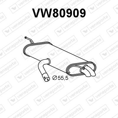 Veneporte VW80909 End Silencer VW80909