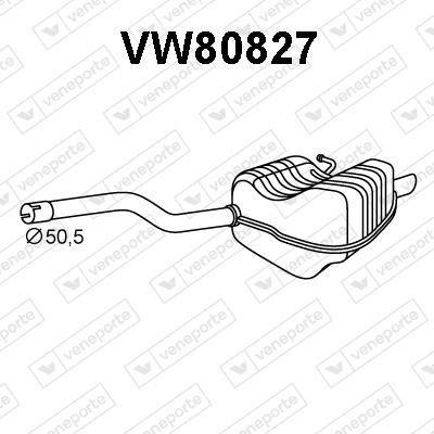 Veneporte VW80827 End Silencer VW80827