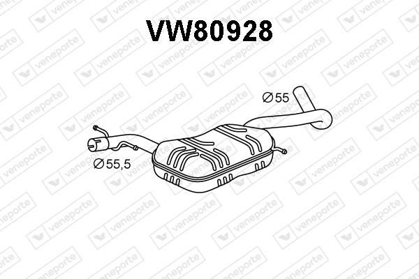 Veneporte VW80928 Front Silencer VW80928