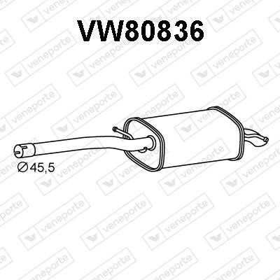 Veneporte VW80836 End Silencer VW80836