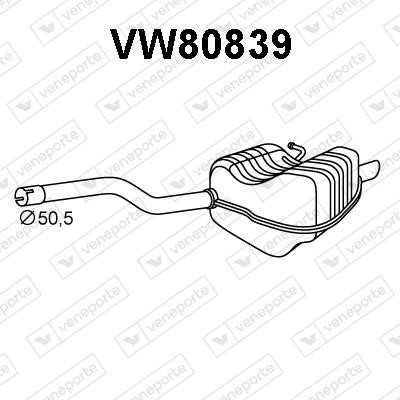 Veneporte VW80839 End Silencer VW80839