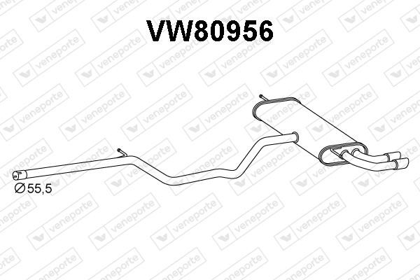 Veneporte VW80956 End Silencer VW80956
