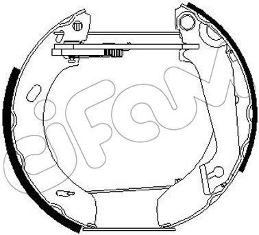 Cifam 151245 Brake shoe set 151245