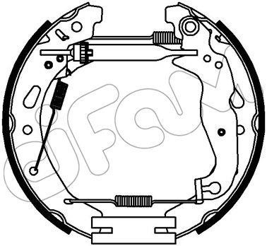 Cifam 151344 Brake shoe set 151344