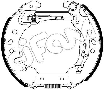 Cifam 151-515 Brake shoe set 151515