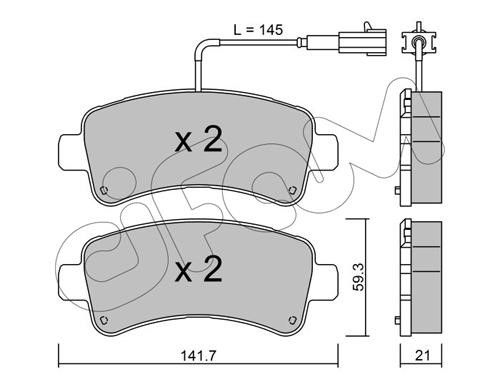 Cifam 82210330 Brake Pad Set, disc brake 82210330