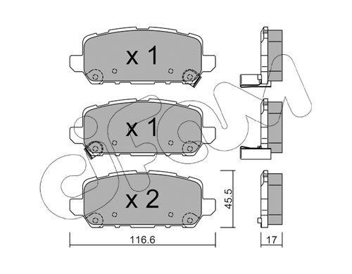 Cifam 822-1084-0 Brake Pad Set, disc brake 82210840