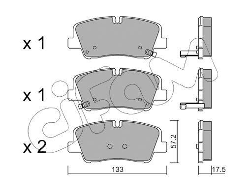 Cifam 822-1095-0 Brake Pad Set, disc brake 82210950