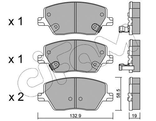 Cifam 822-1103-0 Brake Pad Set, disc brake 82211030