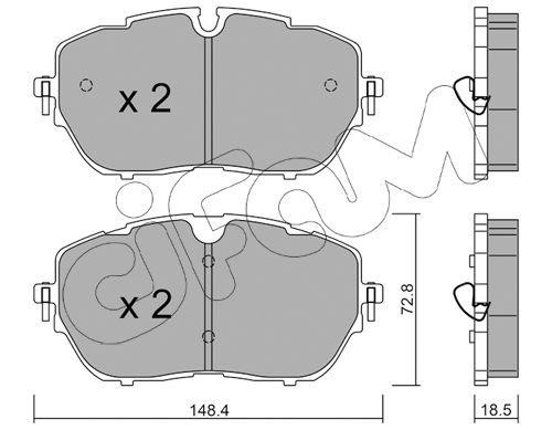 Cifam 822-1105-0 Brake Pad Set, disc brake 82211050