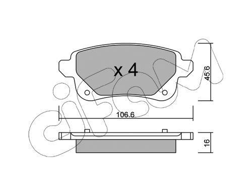 Cifam 822-1112-0 Brake Pad Set, disc brake 82211120