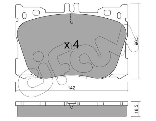 Cifam 822-1134-0 Brake Pad Set, disc brake 82211340