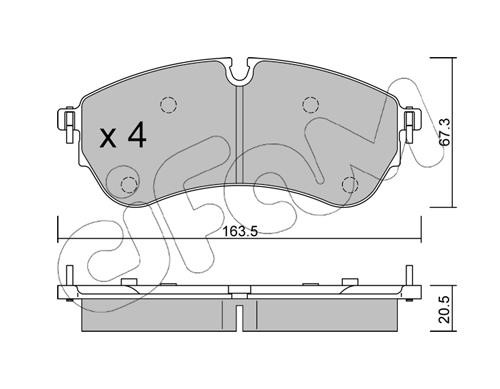 Cifam 822-1173-0 Brake Pad Set, disc brake 82211730