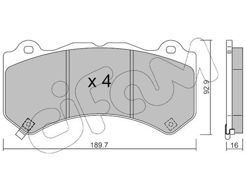 Cifam 822-1182-0 Brake Pad Set, disc brake 82211820