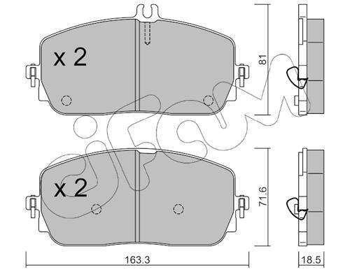 Cifam 822-1194-0 Brake Pad Set, disc brake 82211940