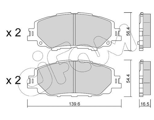 Cifam 822-1235-0 Brake Pad Set, disc brake 82212350