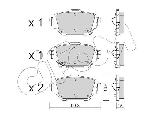 Cifam 822-1236-0 Brake Pad Set, disc brake 82212360