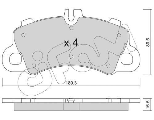 Cifam 822-1259-0 Brake Pad Set, disc brake 82212590