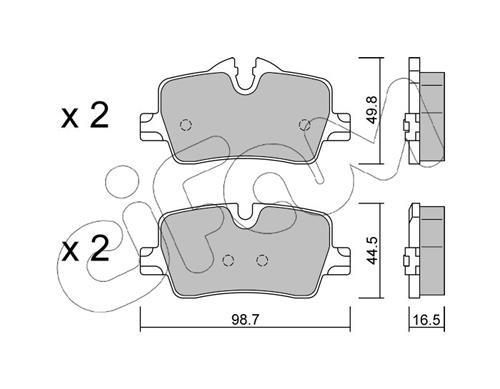 Cifam 822-1264-0 Brake Pad Set, disc brake 82212640