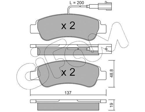 Cifam 8227101 Brake Pad Set, disc brake 8227101