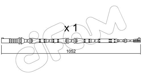 Cifam SU275 Warning contact, brake pad wear SU275