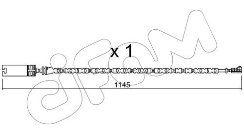 Cifam SU301 Warning contact, brake pad wear SU301