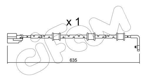 Cifam SU323 Warning contact, brake pad wear SU323