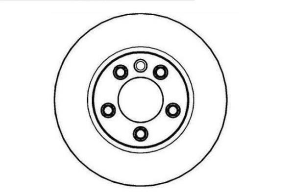 ETF 19-0020 Front brake disc ventilated 190020